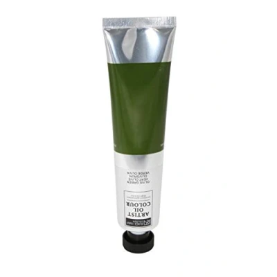 Abbildung von Artist Ölfarbe, 200 ml Großtube in 30 Farben, feine Künstlerqualität (23 olivgrün)