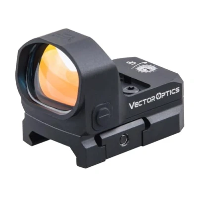 Abbildung von Vector Optics Frenzy 1x20x28 3 MOA Red Dot Sight Weaver/Picatinny Base and VT Tri Footprint Compatible, Black