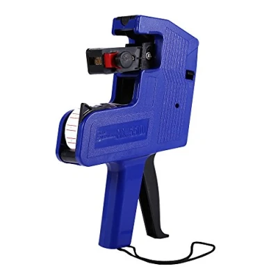 Abbildung von Walfront MX 5500 8 stellig Preis Etikettierer Tag Gun mit Etiketten 0026 Tinte Nachfüll Gelb Rot Blau für Büro, Einzelhandel, Lebensmittelgeschäft(blau)