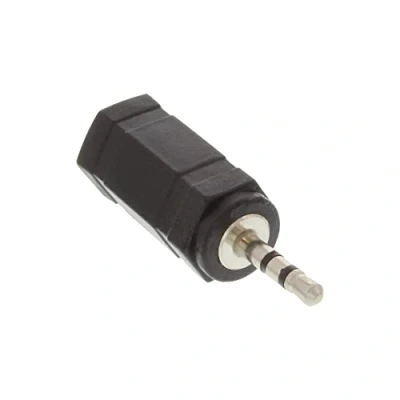 Abbildung von InLine 99308 Audio Adapter, 2,5mm Klinke Stecker zu 3,5mm Buchse, Stereo, 1 Stück