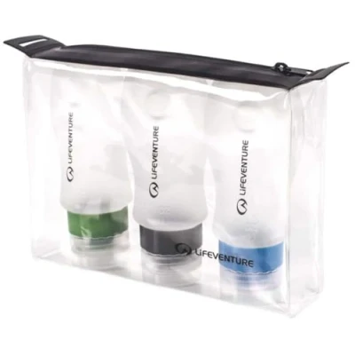 Abbildung von Reiseflaschen Set Lifeventure Silicone Bottle 3 Flaschen