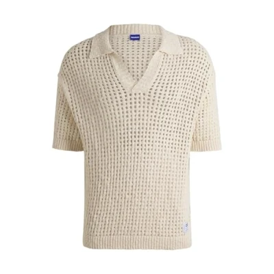 Abbildung von HUGO Strallo Poloshirt, Herren, Größe: Medium, Open white