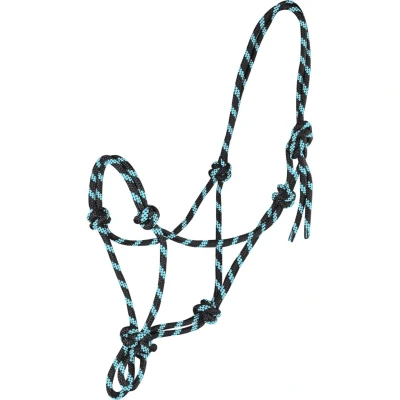 Abbildung von Waldhausen Knotenhalfter Schwarz/Mint Warmblut