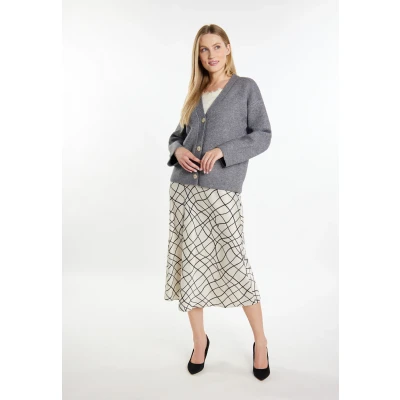 Abbildung von Dreimaster Casnagie Strickjacke, Damen, Größe: XS/S, Grau melange