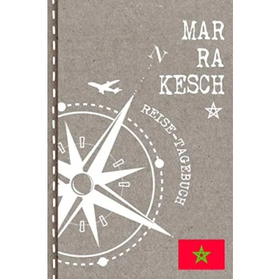 Abbildung von Marrakesch Reisetagebuch: Reise Tagebuch zum Selberschreiben, ca. A5 Journal Dotted Punkteraster für Urlaub, Ferien, Auslandsjahr, Au Pair, Auswanderer Notizbuch 112 Seiten Dot Grid punktiert