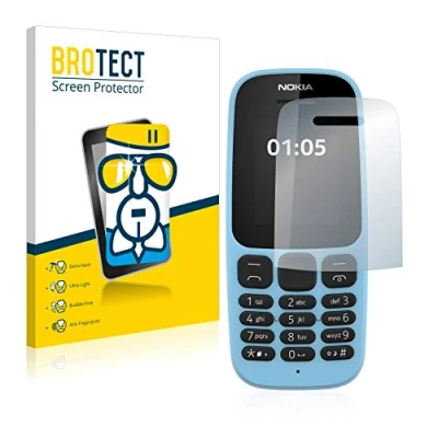 Abbildung von BROTECT Schutzglas für Nokia 105 2019 Schutzfolie Panzer Folie Glas [Extrem Kratzfest 9H, Anti Fingerprint, Ultra Transparent]