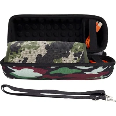 Abbildung von Khanka Hart Tasche Schutzhülle für JBL Charge 5/Charge 4 Tragbarer Bluetooth Lautsprecher Speaker Case Etui. (Camouflage)