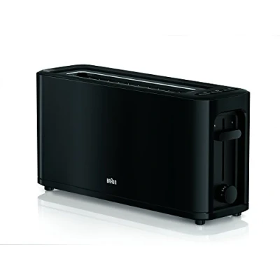 Abbildung von Braun Toaster &quot;HT 3110 BK&quot;, 1 langer Schlitz, für 2 Scheiben, 1000 W