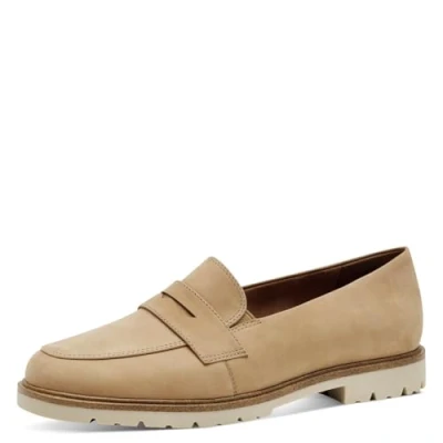 Abbildung von Tamaris Slipper, Damen, Größe: 36, Camel Hochwertiges lederimitat