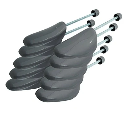 Abbildung von Incutex 5 Paar Schuhstrecker variabel Gr. 38 44 Schuhformer Schuhspanner aus Kunststoff, grau