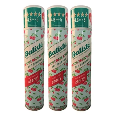 Abbildung von 3 x Batiste Trockenshampoo Cherry die perfekte schnelle Lösung für schönes Haar 200 ml
