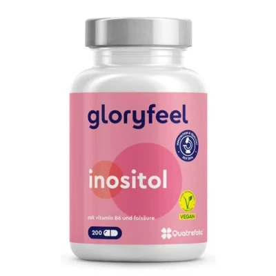 Abbildung von gloryfeel® Inositol Kapseln Myo mit Vitamin B6 und Folsäure 200 St