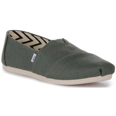 Abbildung von TOMS Damen Alpargata Flacher Slipper, Bonsai Grün, 43.5 EU