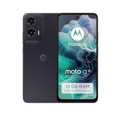 Abbildung von Motorola Moto g35 5G Smartphone (6,49&quot; FHD+ Display, 50 MP Kamera, 4/128 GB, 5000 mAh, Android 14) Midnight Black, inkl. Schutzcover [Exklusiv bei Amazon]