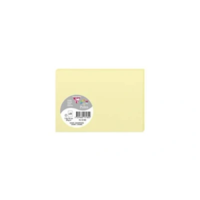 Abbildung von Clairefontaine 1318C Packung mit 25 Karten Pollen in Format C6, 110 x 155mm, 210g, kanariengelb