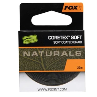 Abbildung von Fox Edges Naturals Coretex Soft Hooklink 20lb (20m) Karpfen Vorfachmaterial