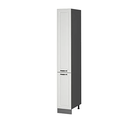 Abbildung von Vicco Apothekerschrank R Line, Weiß Landhaus/Anthrazit, 30 cm