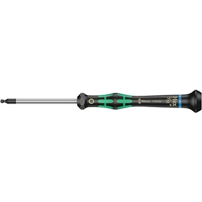 Abbildung von Wera 2052 Elektroniker Sechskant Kugelkopfschraubendreher, 3/32 Zoll x 60 mm, 1 Stück, 05118102001