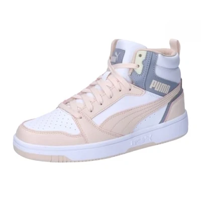 Abbildung von PUMA Unisex Rebound V6 Sneaker, White Gray Fog Rosebay, 38.5 EU