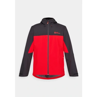 Abbildung von Jack Wolfskin Weiltal Regenjacke / wasserabweisende Jacke, Herren, Größe: Medium, Red