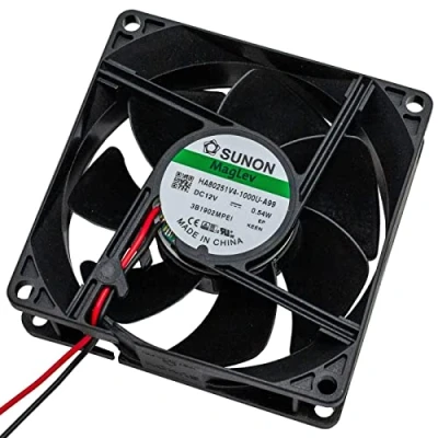 Abbildung von Lüfter, 12 V DC, 0,48 W, 80 x 25 mm, 40,6 m3/h, 2000 U/min, SUNON HA80251V41000UA99