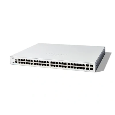 Abbildung von Cisco Catalyst 1300 48T 4G Managed Switch, 48 Port GE, 4 x 1 GE SFP, eingeschränkter Lebenszeitschutz (C1300 4G)