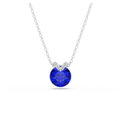 Abbildung von Swarovski Bella V Round CUT Halskette, Damen, Größe: One Size, Blue
