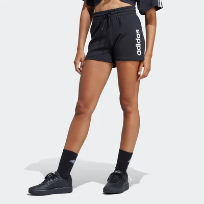 Abbildung von adidas Sportswear Essentials Linear French Shorts, Damen, Größe: Large, Black/white