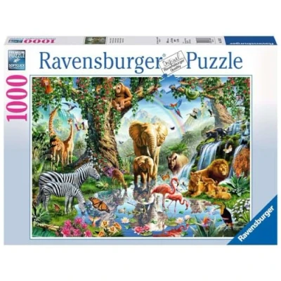 Abbildung von Ravensburger Puzzle 19837 Abenteuer im Dschungel 1000 Teile für Erwachsene und Kinder ab 14 Jahren, mit Tier Motiv