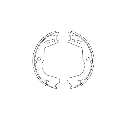 Abbildung von TRW GS8803 Handbremsbeläge HYUNDAI: Santa FE 3, Grand Fé