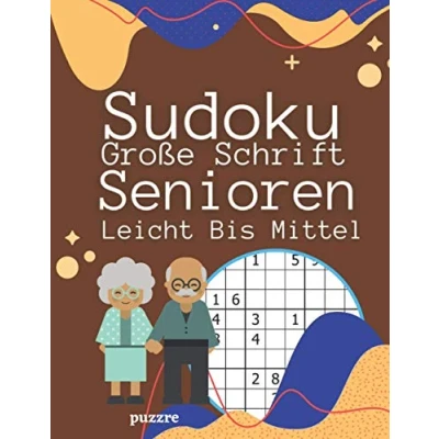 Abbildung von Sudoku Große Schrift Senioren Leicht Bis Mittel: Denksport Rätsel Für Erwachsene