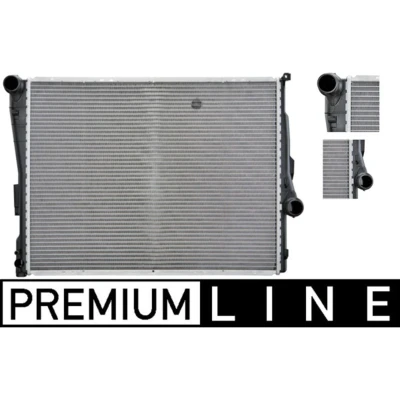 Abbildung von MAHLE ORIGINAL CR 458 000P Kühler, Motorkühlung für Fahrzeuge mit Klimaanlage 580 445 32 Kühlrippen gelötet BMW: 3 Limousine, Compact, Cabrio