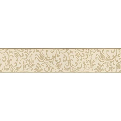 Abbildung von A.S. Création Bordüre &quot;Only Borders 11&quot;, Barock ornamental Motiv, Selbstklebend Tapete Beige Creme matt glatt Ranke