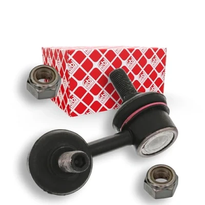 Abbildung von FEBI BILSTEIN 41667 Koppelstange Vorderachse rechts 66 M12 x 1,25 mit selbstsichernder Mutter Stahl schwarz HYUNDAI: Terracan, Terracan Box Body / SUV