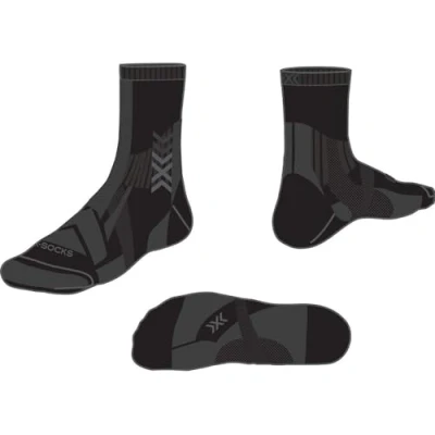 Abbildung von X Socks Hike Expert Silver Crew Wandersocke Schwarz Mann Grösse 45 47