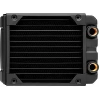 Abbildung von Corsair Hydro X Series, XR5 120 mm Radiator (Einzelne Lüfterbefestigungen, Einfache Installation, Hochwertige Polyurethan Beschichtung, Integrierte Schraubenführungen) Schwarz