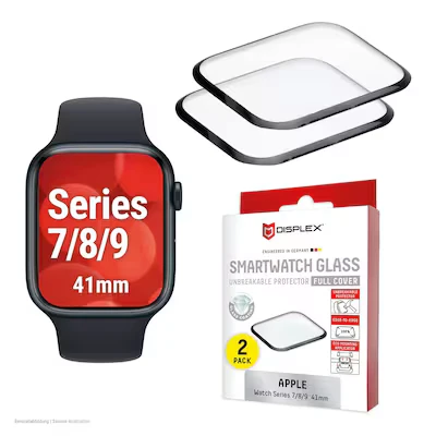 Abbildung von E.V.I. DISPLEX Watch Glass FC Apple Series 7/8/9, 41mm