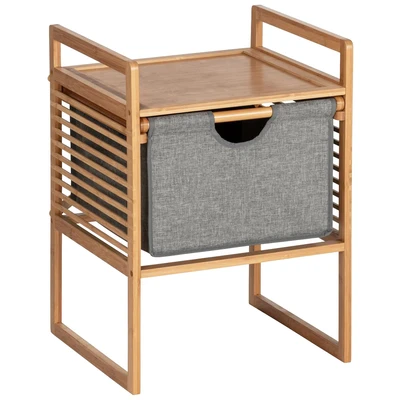 Abbildung von WENKO Beistelltisch &quot;Bahari&quot;, BxTxH: 40x40x56 cm, aus Bambus