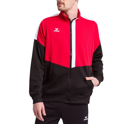 Abbildung von Erima Herren Squad Worker Jacke, rot/schwarz/weiß, S