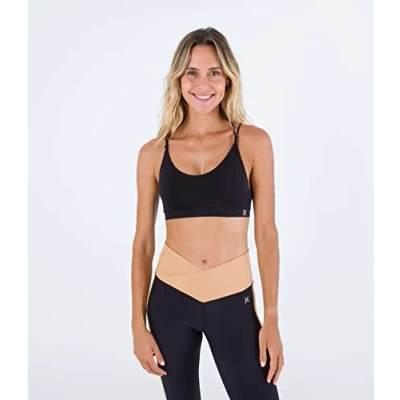 Abbildung von Hurley Damen H2o Dri nahtloses Bralette T Shirt, Kaviar, S