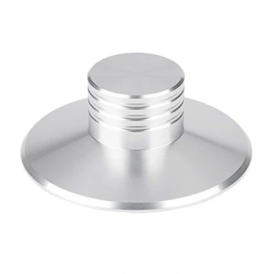 Abbildung von Neue Black Record Weight Clamp LP Vinyl Plattenspieler Metall Disc Stabilizer(Silber )