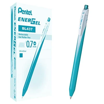 Abbildung von Pentel BL437 Energel Slim Roller 0,7 mm türkis 12 Stück