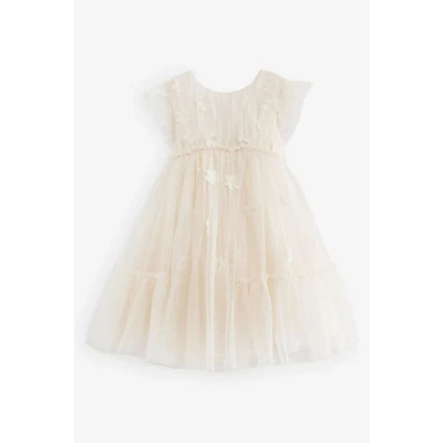Abbildung von Next Regular FIT Cocktailkleid/festliches Kleid Ecru white flower für Kinder, Größe: 110,
