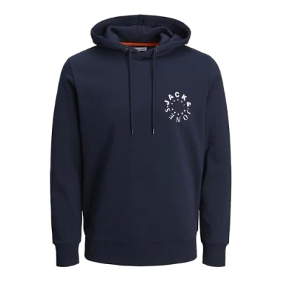 Abbildung von Jack &amp; Jones Jjwarrior HOOD Kapuzenpullover, Herren, Größe: XS, Navy blazer