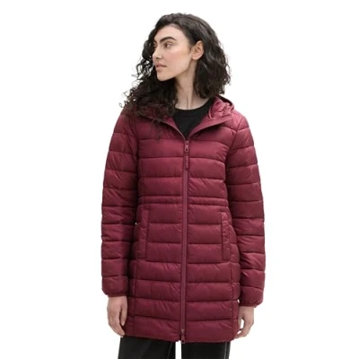 Abbildung von TOM Tailor Denim MIT Kapuze Wintermantel, Damen, Größe: XS, Deep wine red