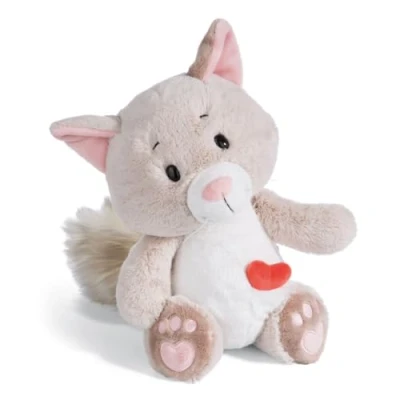 Abbildung von NICI 49411 Kuscheltier Love Katze flauschig 50cm schlenkernd grau Nachhaltiges Stofftier aus weichem Plüsch, niedliches Plüschtier zum Kuscheln und Spielen, für Kinder &amp; Erwachsene, tolle Geschenkidee