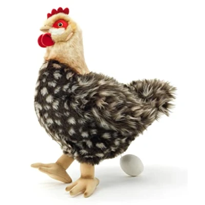 Abbildung von Uni Toys Kuscheltier Henne mit Ei versch. Farben 37 cm (Höhe) Plüsch Huhn, Plüschtier, zu 100 % recyceltes Füllmaterial