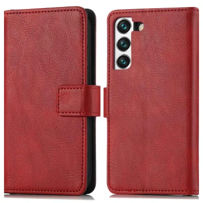 Abbildung von Samsung Galaxy S22 Hülle Kunstleder iMoshion Klapphülle Handyhülle Rot