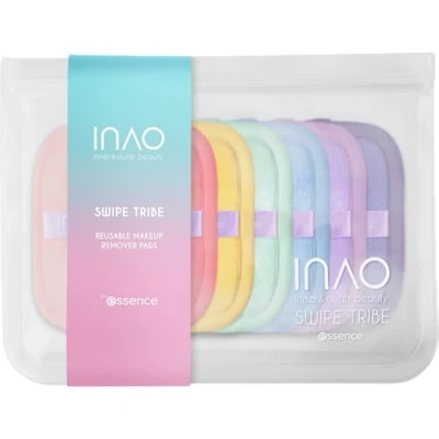 Abbildung von essence INAO inner and outer beauty Swipe Tribe Reusable Makeup Remover Pads by essence, Mehrfarbig, reinigend, Nanopartikel frei, 1er Pack (7pcs)