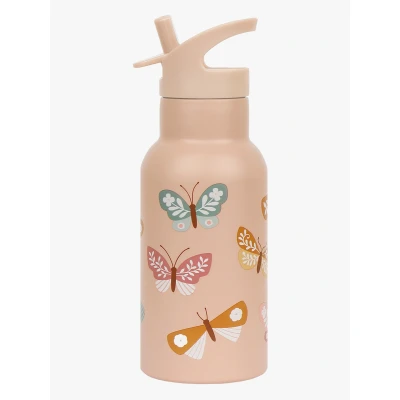 Abbildung von A Little Lovely Company Wasserflasche Schmetterling 350 ml, Rosa